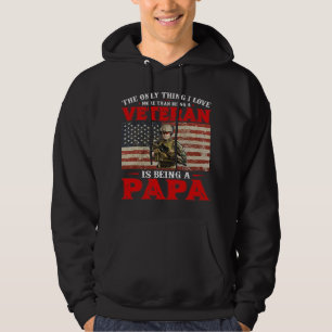 Sudadera Soy un abuelo de papá y un veterano Nada me asusta