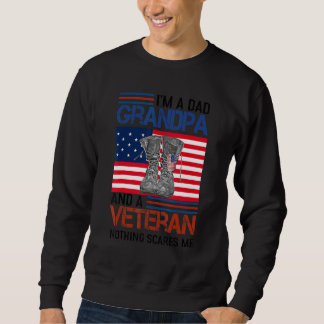 Sudadera Soy un abuelo de papá y un veterano nada me asusta