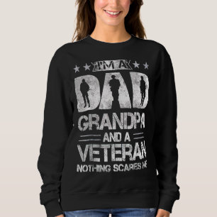 Sudadera Soy un abuelo de papá y un veterano nada puede asu