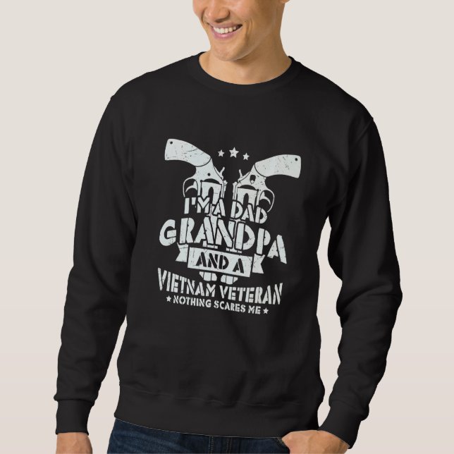 Sudadera Soy un abuelo de papá y un veterano vietnamita ret (Anverso)