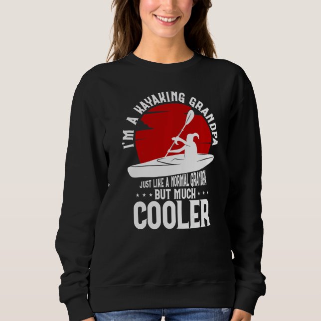 Sudadera Soy un abuelo kayak igual que un abuelo normal (Anverso)