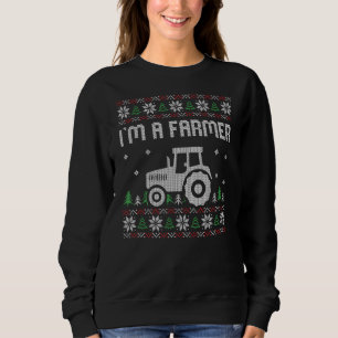 Sudadera Soy Un Agricultor Navidad Tractor Ugly X Mas Pajam