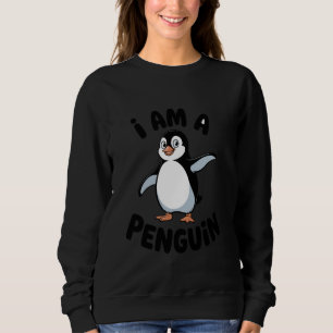 Sudadera Soy un amante de pingüinos de dibujos animados fel