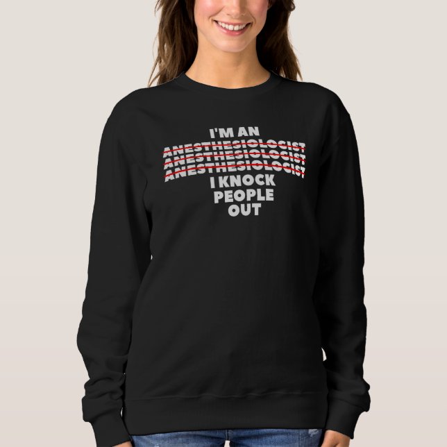 Sudadera Soy un anestesiólogo que llama a la gente (Anverso)