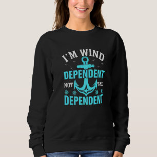 Sudadera Soy un barco velero dependiente del viento