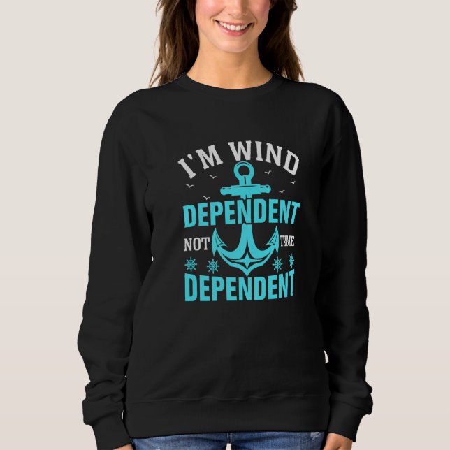 Sudadera Soy un barco velero dependiente del viento (Anverso)