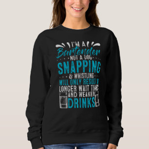 Sudadera Soy un barman, no un cóctel de barman de perro