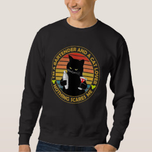 Sudadera Soy Un Barman Y Un Gato - Barman De Gatos Negro