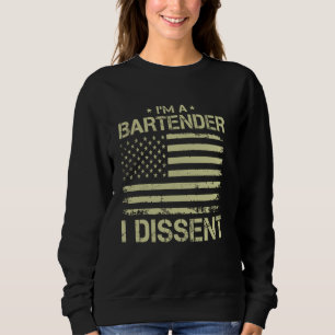 Sudadera Soy un BARTENDER, no siento la bandera estadounide