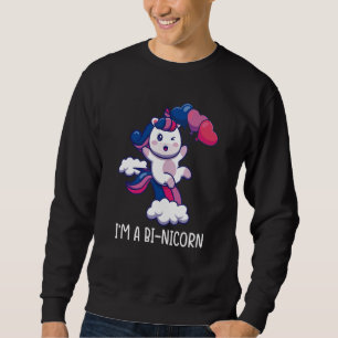 Sudadera Soy un Bi Nicorn Unicornio Bisexual Orgullo Apoyo