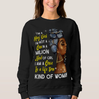 Sudadera Soy un Chica de mayo Taurus cumpleaños orgulloso M