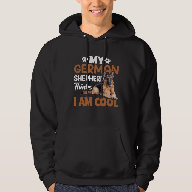 Sudadera Soy un cool pastor alemán K9 (Anverso)