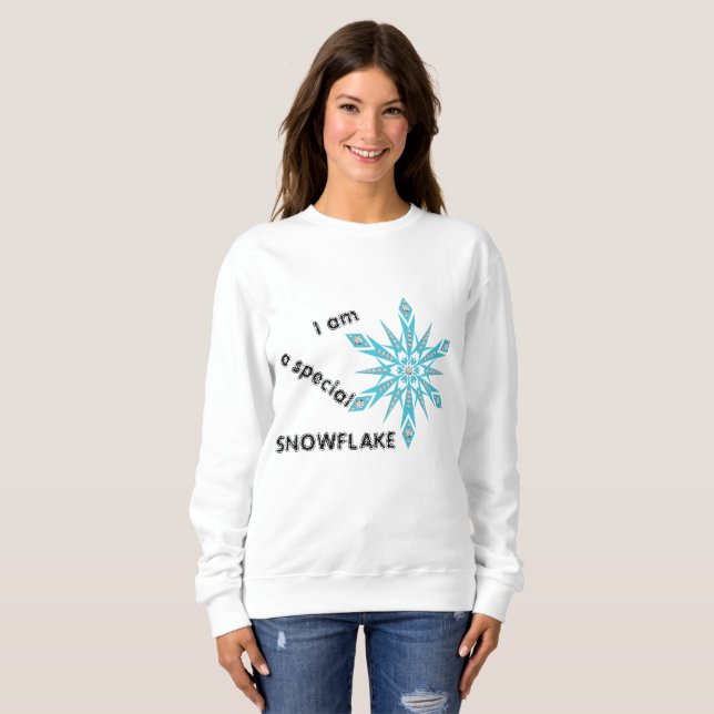 Sudadera Soy un COPO DE NIEVE especial (Anverso completo)