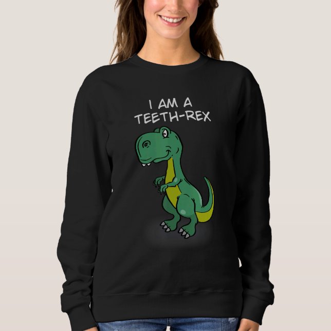 Sudadera Soy Un Diente Rex Rex Trex Primeros Dientes Divers (Anverso)