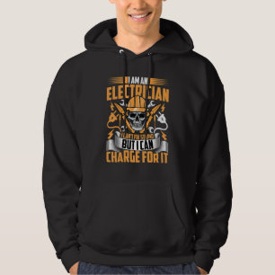 Sudadera Soy un electricista no puedo arreglar estúpido  El