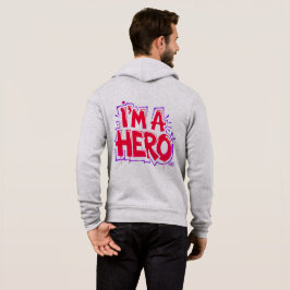 Sudadera Soy un enunciado de arte callejero neón negrita gr