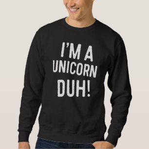 Sudadera Soy un genio de los disfraces de unicornio