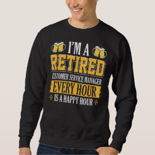 Sudadera Soy un gerente de servicio al cliente retirado cad