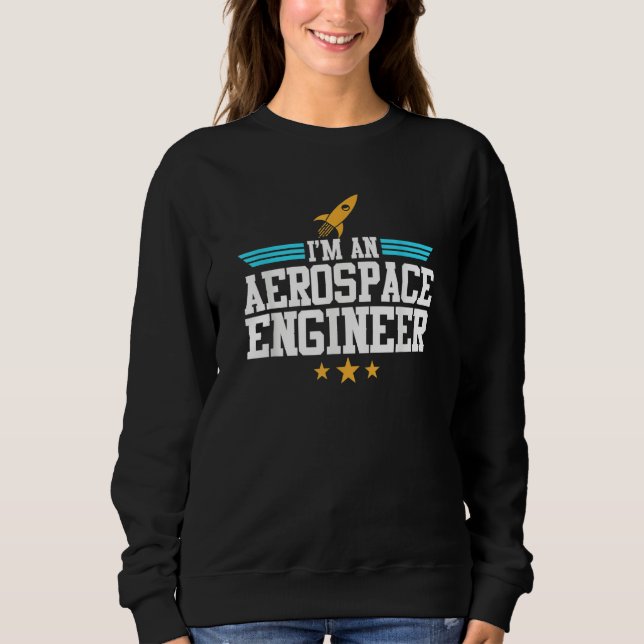 Sudadera Soy un gráfico de ingeniería de cohetes de ingenie (Anverso)