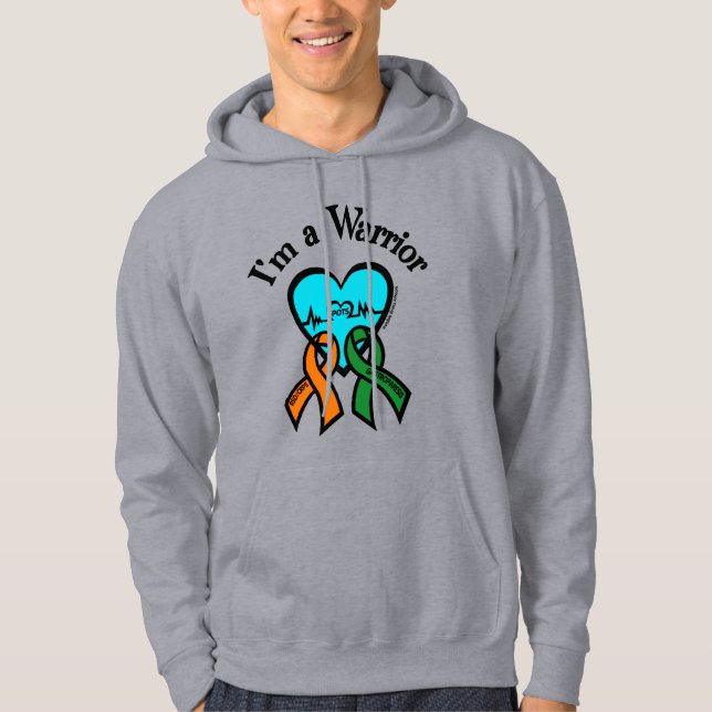 Sudadera Soy un guerrero/locuaz (Anverso)