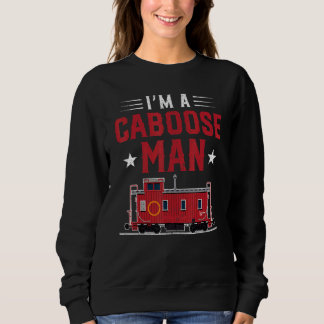 Sudadera Soy un hombre caboose Trenes modelo de hobby