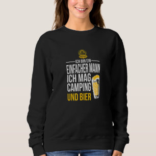 Sudadera Soy Un Hombre Simple Que Me Gusta Caminar Y Cervez