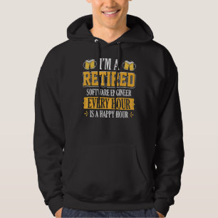 Sudadera Soy un ingeniero de software retirado cada hora ce