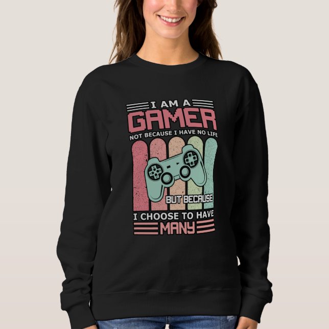 Sudadera Soy un jugador | Videojuego (Anverso)