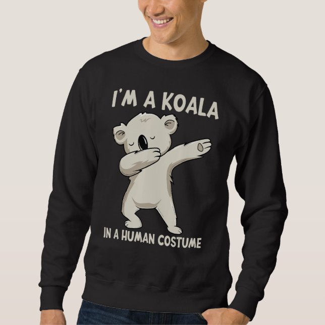 Sudadera Soy un Koala en un disfraz humano gracioso Dabbing (Anverso)