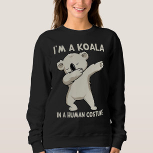 Sudadera Soy un Koala en un disfraz humano gracioso Dabbing
