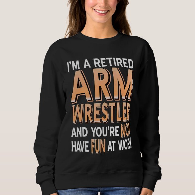 Sudadera Soy un luchador de armas retirado presente (Anverso)