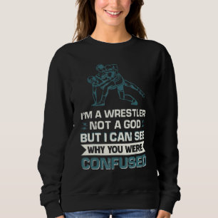 Sudadera Soy un luchador, no un Dios, pero puedo ver por qu