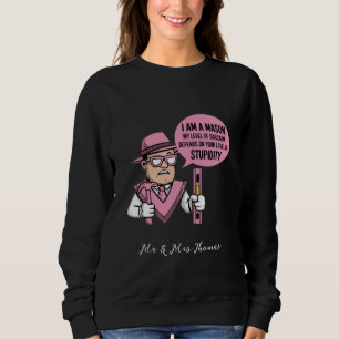 Sudadera Soy un masón y mi nivel de sarcasmo depende