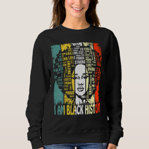 Sudadera Soy un mes de historia negra orgulloso de ser afro