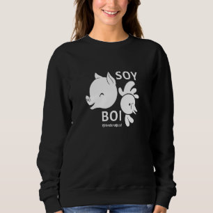 Sudadera Soy un niño amigo no come soja sarcástico tofu