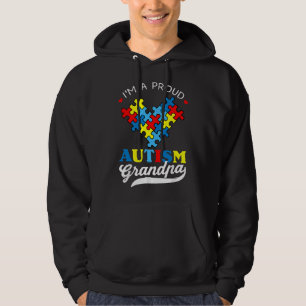 Sudadera Soy un orgulloso abuelo Conciencia del Autismo Cor