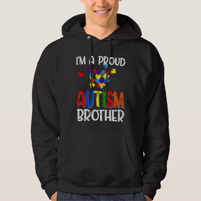 Sudadera Soy Un Orgulloso Autismo Hermano Autismo Disfraz D (Anverso)