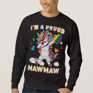 Sudadera Soy un orgulloso Lgbt Gay Mawmaw Orgullo Dabbing U