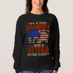 Sudadera Soy un papá, abuelo y veterano Día del Padre Retro