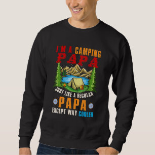 Sudadera Soy un papá de camping excepto el Día del Padre, m