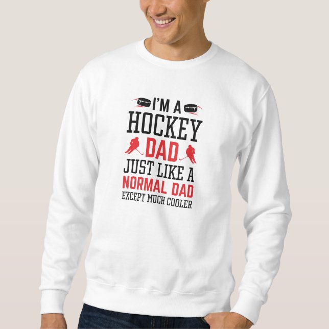 Sudadera Soy un papá de hockey (Anverso)