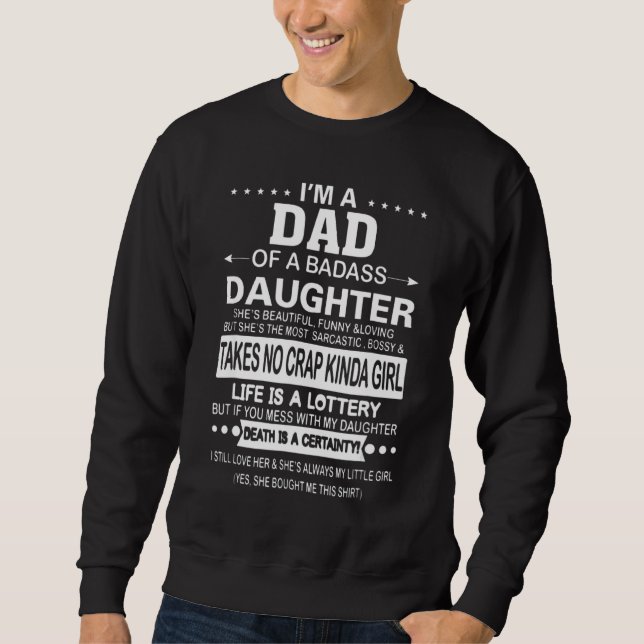 Sudadera Soy Un Papá De Una Hija Que Me Compró Padre (Anverso)