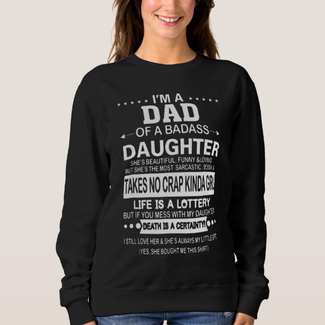 Sudadera Soy Un Papá De Una Hija Que Me Compró Padre (Anverso)