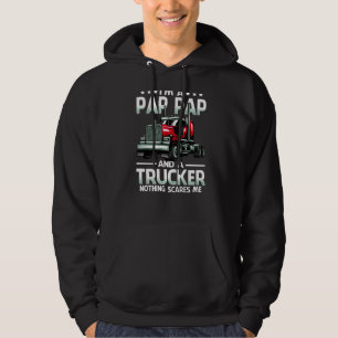 Sudadera Soy un Papá Papá y camionero, nada me asusta Padre