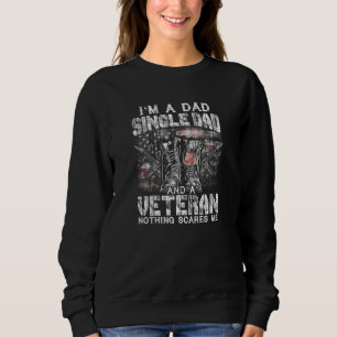 Sudadera Soy un papá, un veterano de papá, nada me asusta
