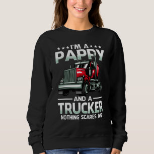 Sudadera Soy un Pappy y camionero nada me asusta el Día del