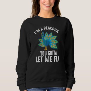 Sudadera Soy un pavo real Animal Zoológo Ornitólogo