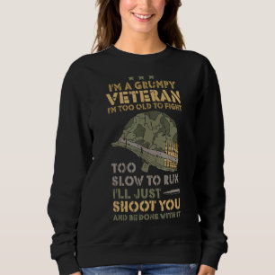 Sudadera Soy un pesado sarcasmo patriótico soldado veterano