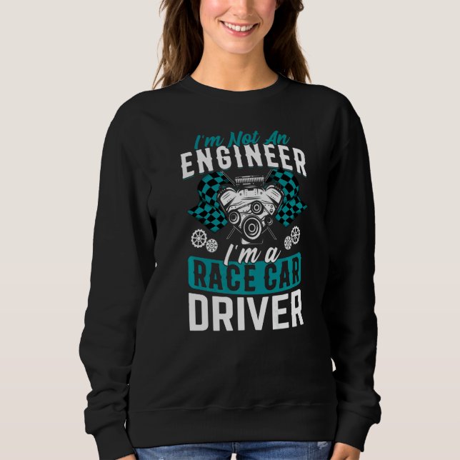 Sudadera Soy un piloto de Carreras de coches de carrera (Anverso)
