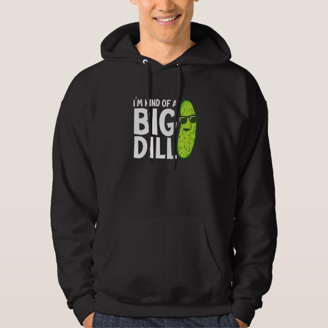 Sudadera Soy un poco un gran pepinillo divertido Premium (Anverso)